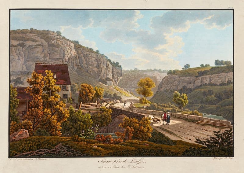 Scierie près de Lauffen as a canvas print