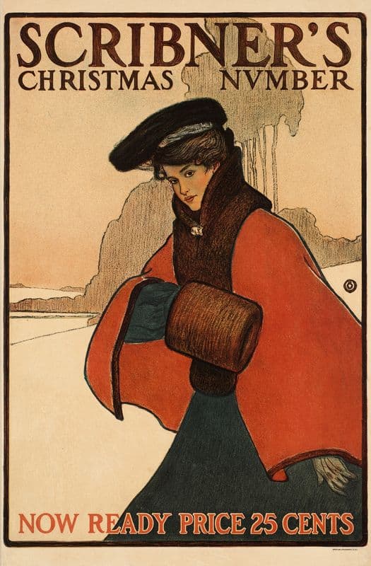 Scribner’s Christmas number (ca. 1900) as a canvas print