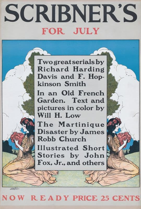 Scribner’s for July as a canvas print