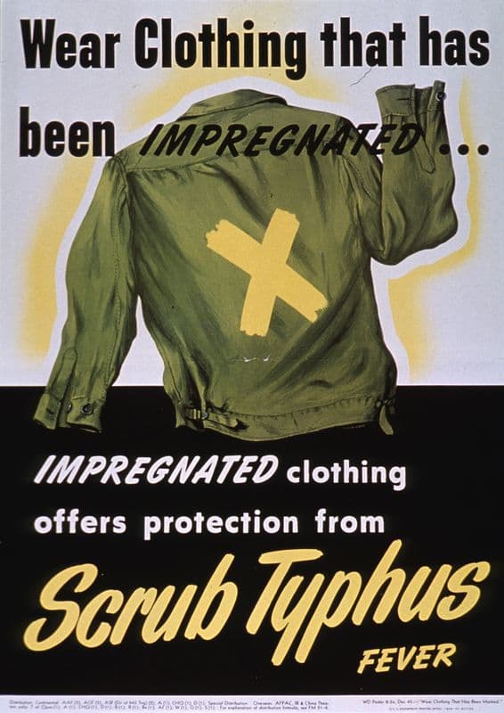 Scrub typhus fever as a canvas print