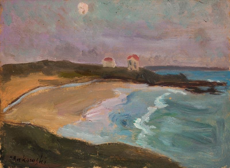 Sea coast as a canvas print