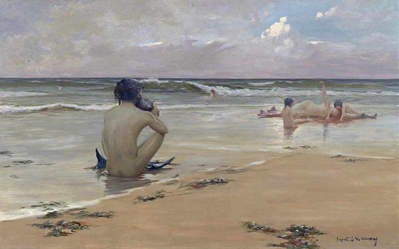 Sea Idyll (Ca 1891) as a canvas print