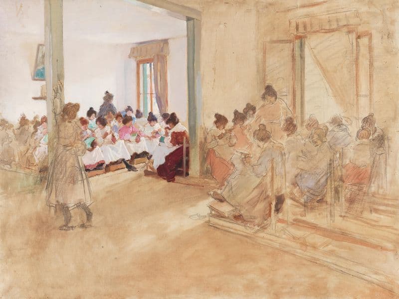 Seamstresses as a canvas print