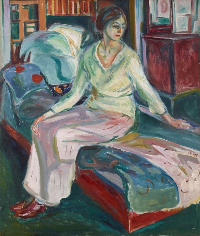 Seated Model on the Couch (1924–26) as a canvas print