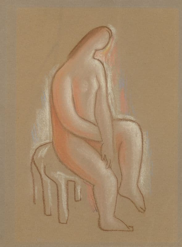 Seated as a canvas print