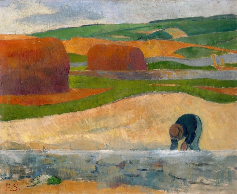 Seaweed Gatherer as a canvas print