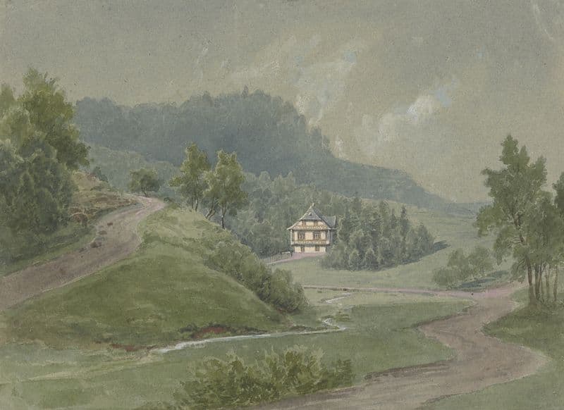 Section of the Odenwald as a canvas print