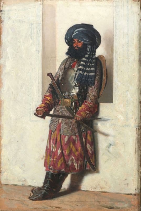 Security personel of Afghanistan (between 1869 and 1870) as a canvas print