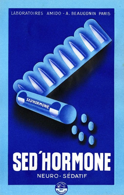 Sed’hormone (1910-1950) as a canvas print
