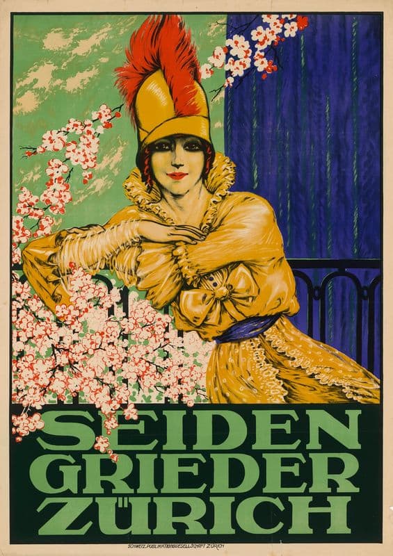 Seiden-Grieder Zürich (1900 - 1910) as a canvas print