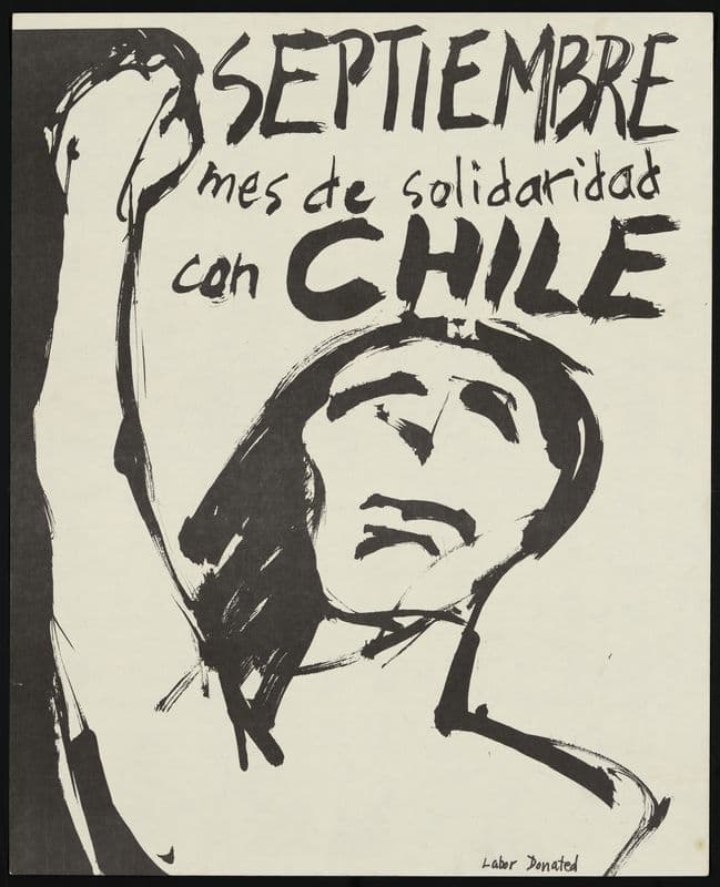 Septiembre, mes de solidaridad con Chile (1973-1980) as a canvas print