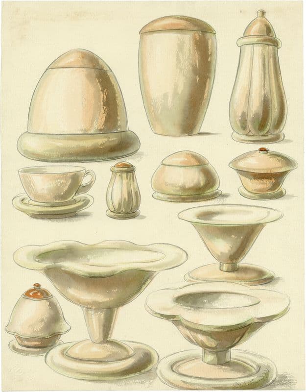 Servies as a canvas print