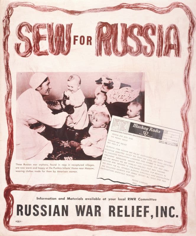 Sew for Russia as a canvas print