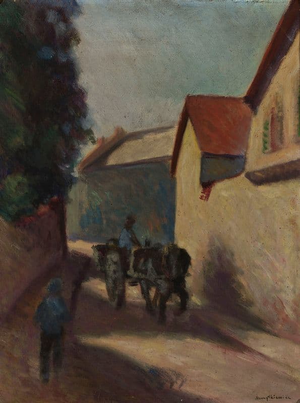 Short street in Paris as a canvas print