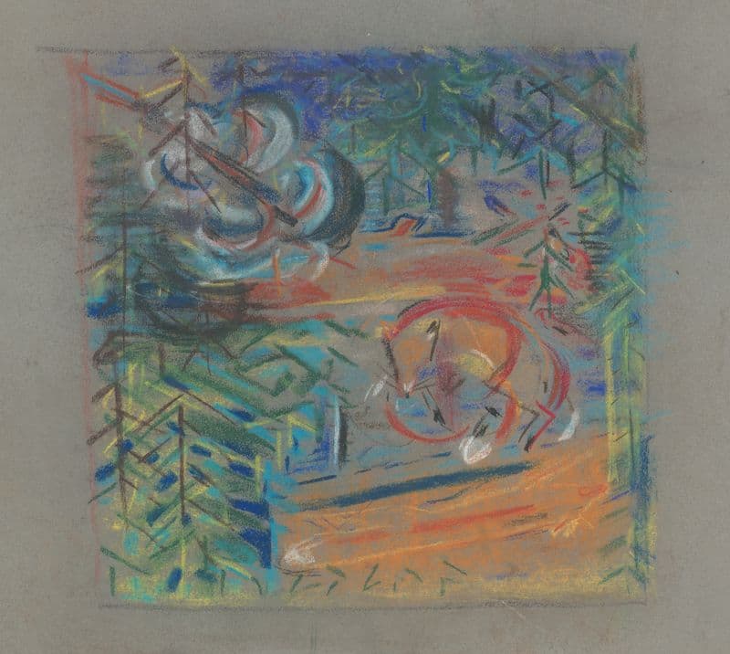 Shot Fox (1940–1943) as a canvas print