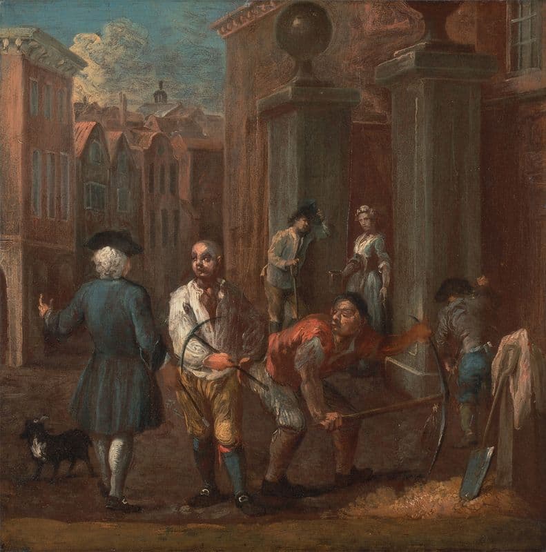 Sign for a paviour (ca. 1725) as a canvas print