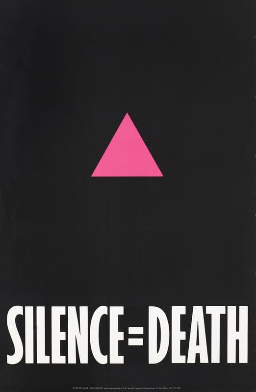 Silence = Death as a canvas print