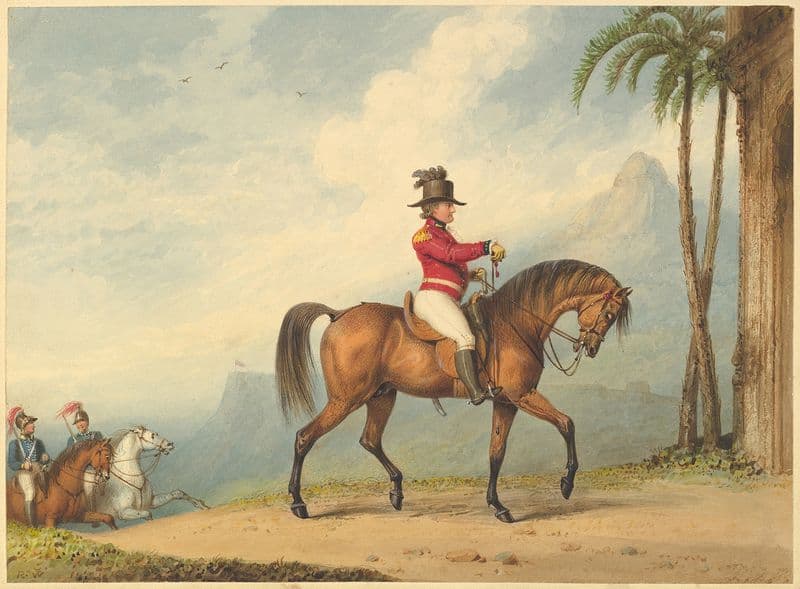 Sir John Floyd on Horseback (ca. 1800–1814) as a canvas print