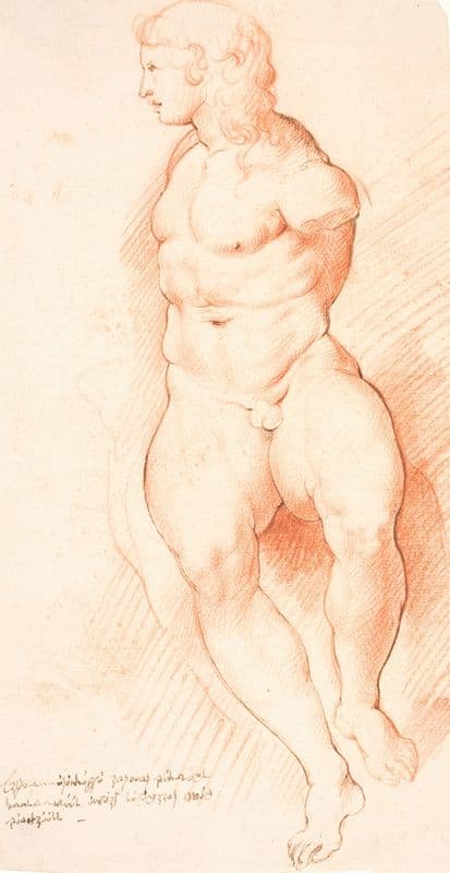 Sitting Man – after an Antique Sculpture (1628 – 1630) as a canvas print