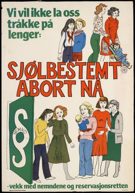Sjølbestemt abort nå – Vi vil ikke la oss tråkke på lenger as a canvas print