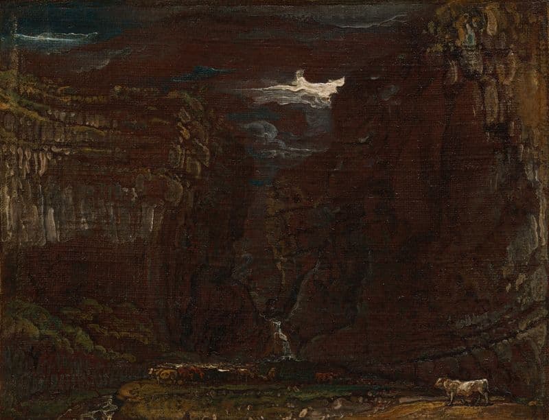 Sketch for ‘Gordale Scar’ (1812-1814) as a canvas print