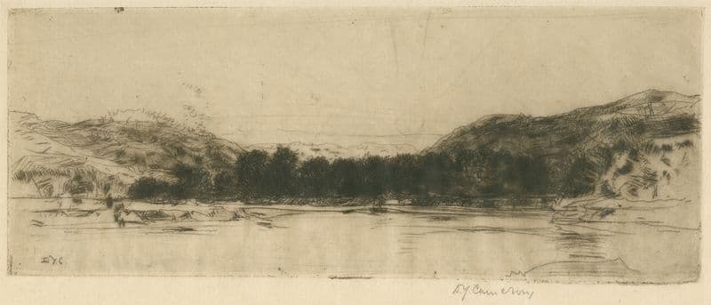 Sketch on the Tay as a canvas print