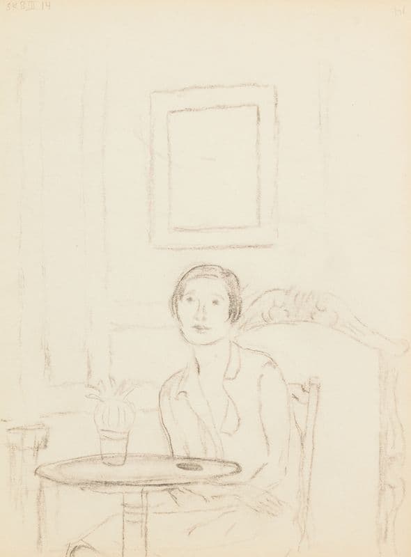 sketchbook, sketch 5 (ca. 1921-1930) as a canvas print
