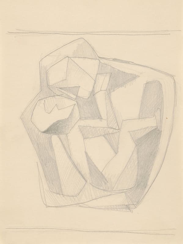 Skicár s rôznymi štúdijnými kresbami IV (1937–1939) as a canvas print