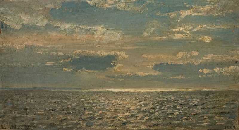 Skyet vær as a canvas print