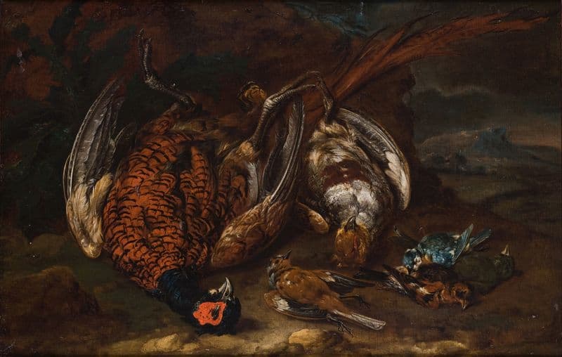 Slaughtered Birds as a canvas print