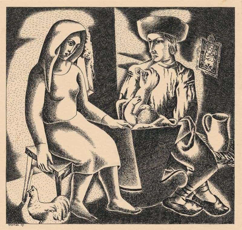 Slovak family as a canvas print