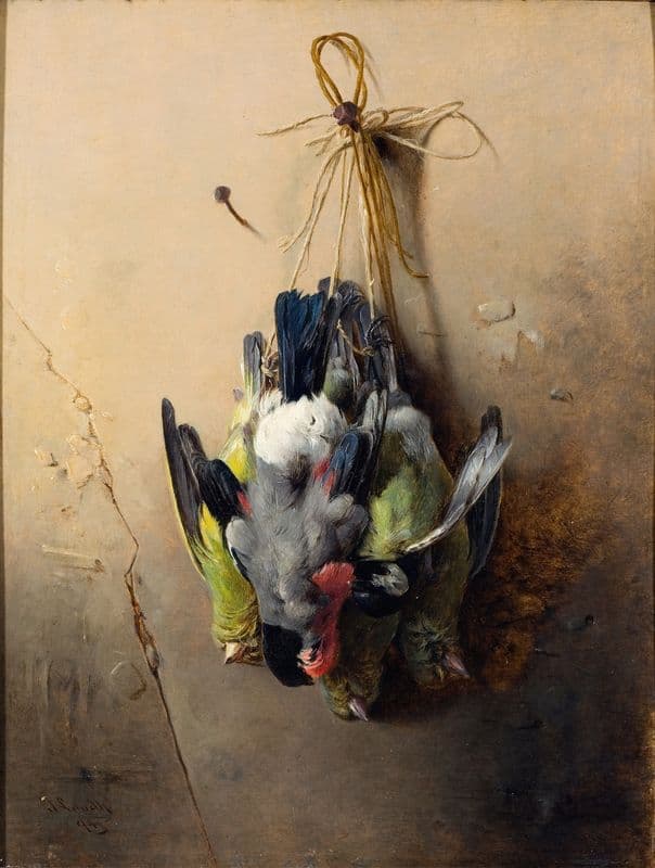 Small for the Table Birds as a canvas print