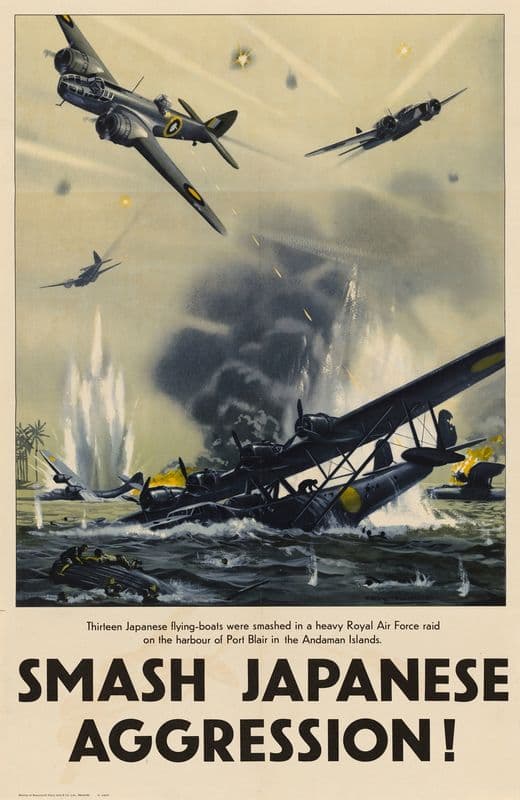 Smash Japanese Aggression! as a canvas print