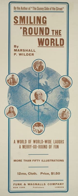 Smiling ’round the world (1895-1911) as a canvas print