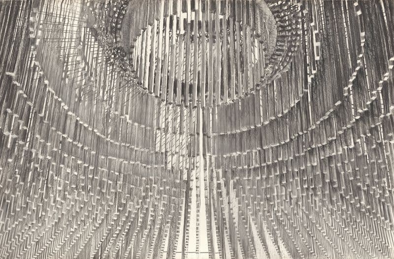 Smithsonian, Museum of History and Technology, Washington, D.C., Terrace screen (canopy) as a canvas print