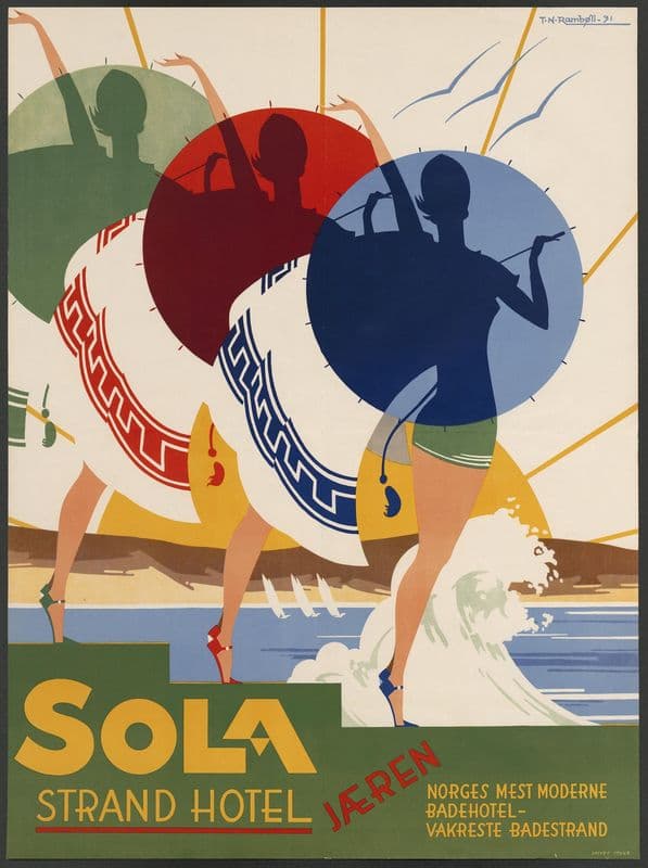 Sola Strand hotel, Jæren. Norges mest moderne badehotel – vakreste badestrand as a canvas print