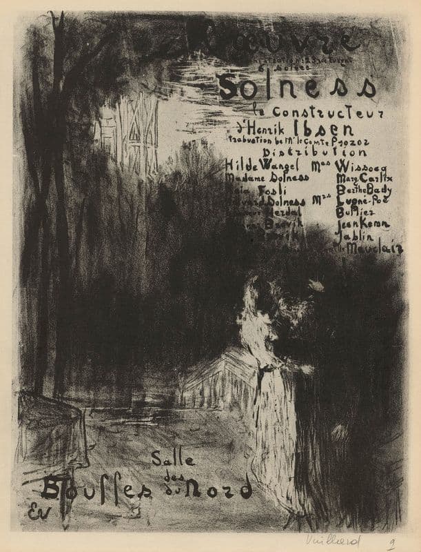 Solness le Constructeur as a canvas print
