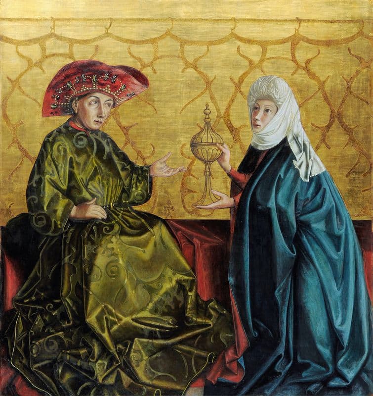 Solomon And The Queen Of Sheba as a canvas print