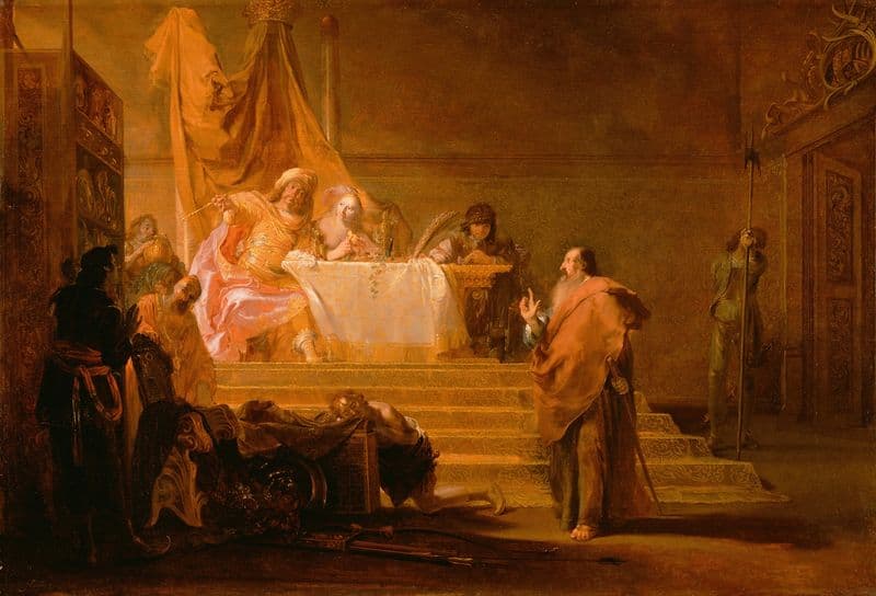 Solon before Croesus (about 1650–1652) as a canvas print