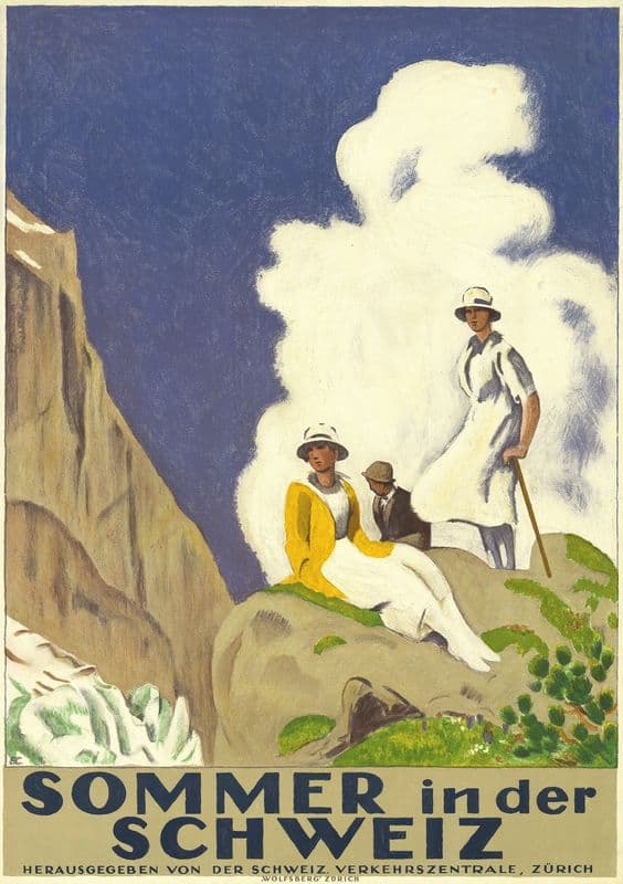 Sommer in der Schweiz as a canvas print