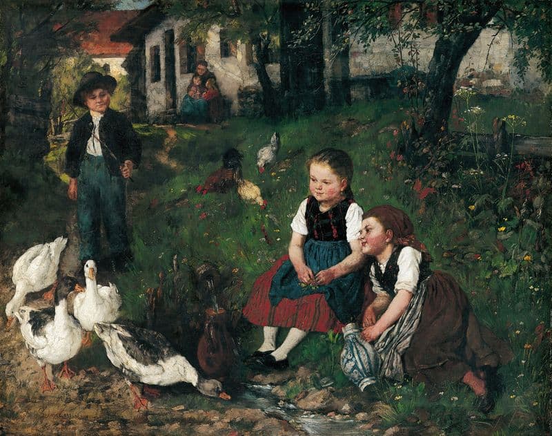 Sommertag (between 1881 and 1882) as a canvas print