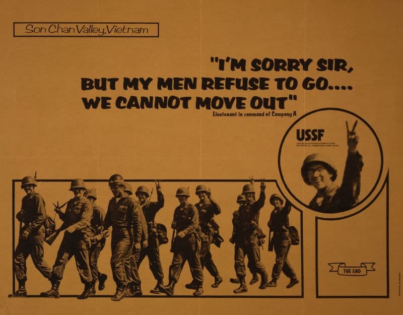 Son Chan Valley, Vietnam; I’m sorry sir, but my men refuse to go — we cannot move out as a canvas print