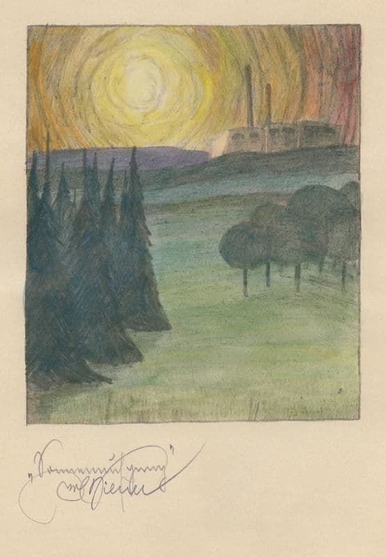 Sonnenaufgang (around 1923) as a canvas print