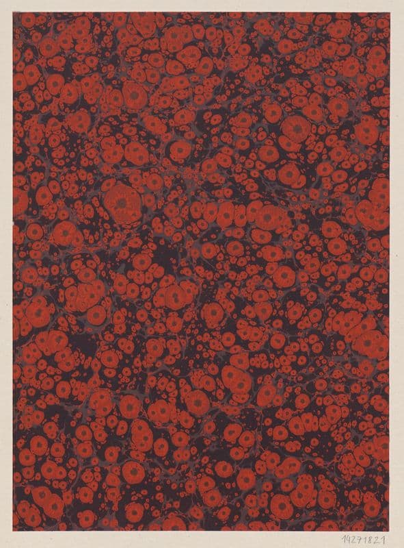 Sonnenmarmorpapier as a canvas print