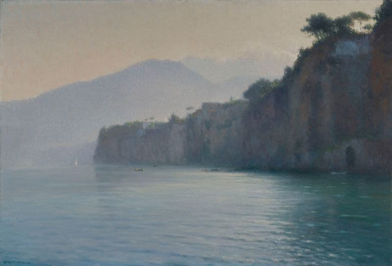 Sorrente, côte argentée as a canvas print