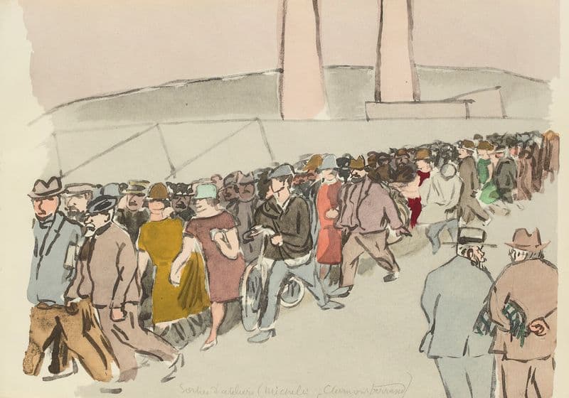 Sorties d’ateliers (Michelin, Clermont-Ferrand) as a canvas print