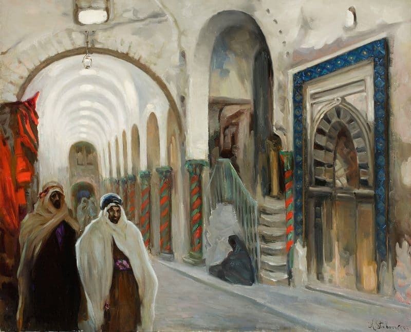Souq in Kairouan (1926 - 1927) as a canvas print