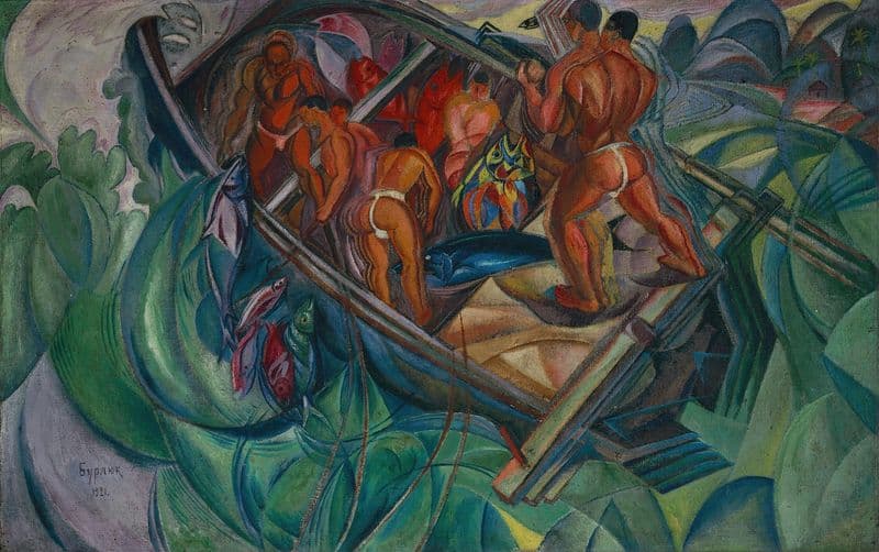 South Sea Fishermen as a canvas print