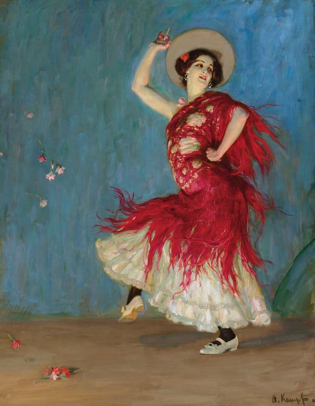 Spanische Tänzerin as a canvas print