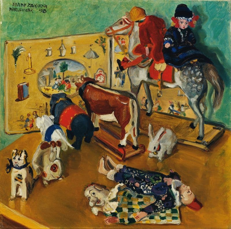 Spielzeug as a canvas print